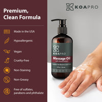 Thumbnail for KOAPRO Massage Oil - Premium Clean Formula, Made in the USA.tions and Ingredients.