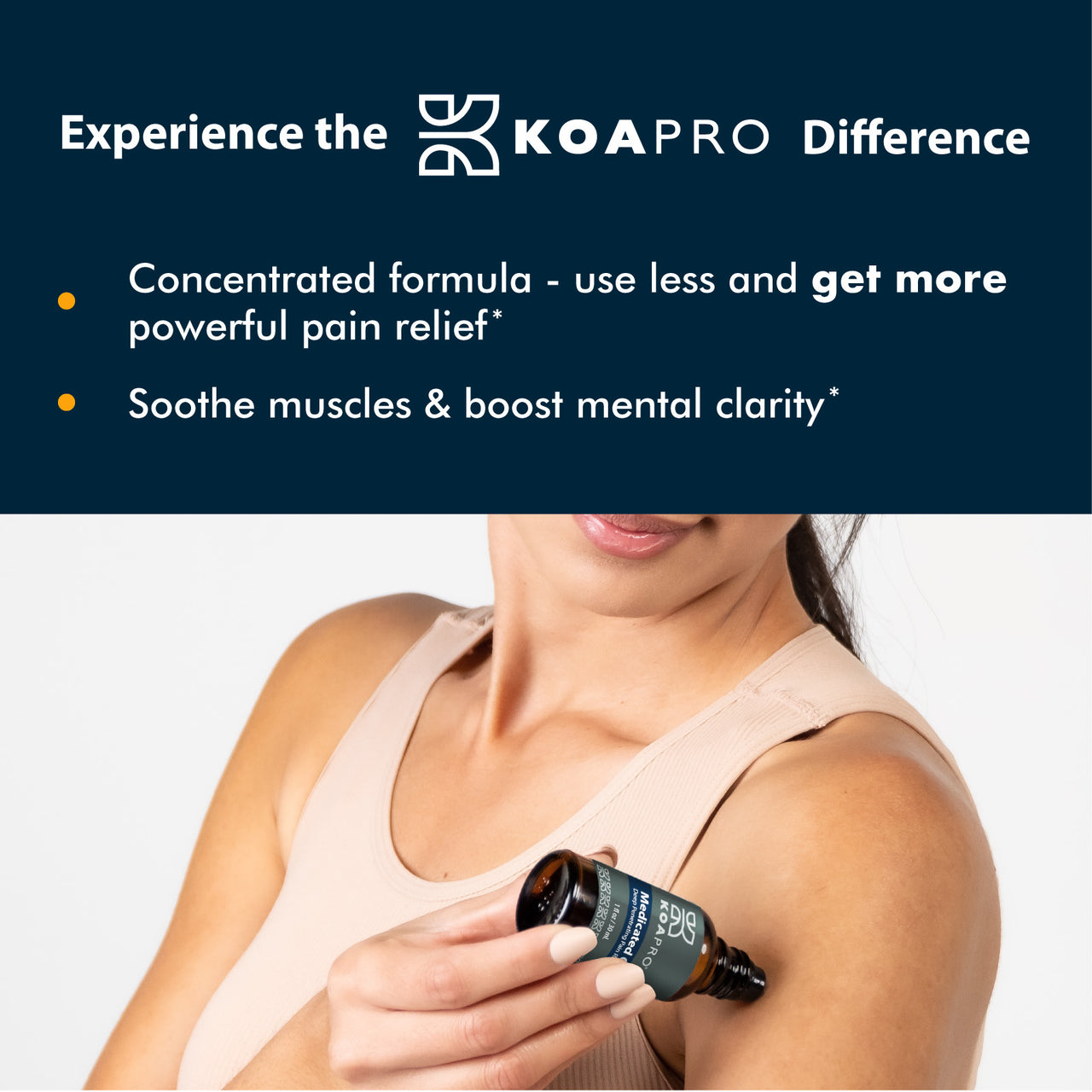 Experience the KOAPRO Difference. Soothe muscles and boost mental clarity.